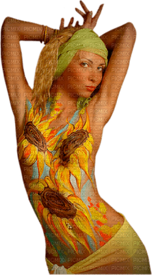 Kaz_Creations Woman Femme Paint Tattoo - δωρεάν png
