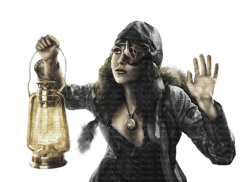 steampunk woman - kostenlos png