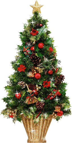 Christmas tree, Christmas pot susnhine3 - Δωρεάν κινούμενο GIF