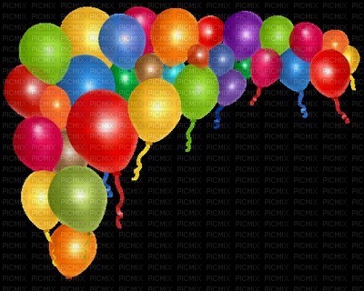 image encre anniversaire ballons edited by me - PNG gratuit