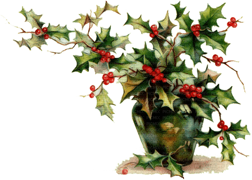 Florero  de navidad - darmowe png