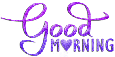 soave text good morning purple - ücretsiz png
