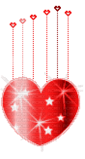 coe coeur love rouge glitter gif deco animé - Ilmainen animoitu GIF