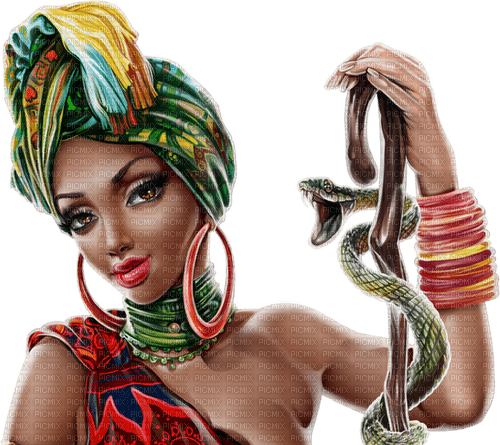 Woman. Snake. Worm. Leila - Free PNG