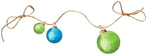 Ornaments.Green.Blue - bezmaksas png
