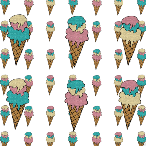Ice Cream.crème glacée.gif.Victoriabea - GIF animate gratis