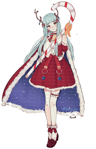 Anime christmas ❤️ elizamio - бесплатно png