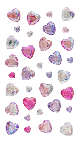 heart gems - nemokama png