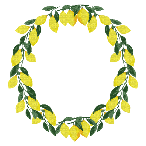 Lemon  Wreath - Darmowy animowany GIF