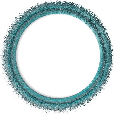 blue circle frame - zdarma png