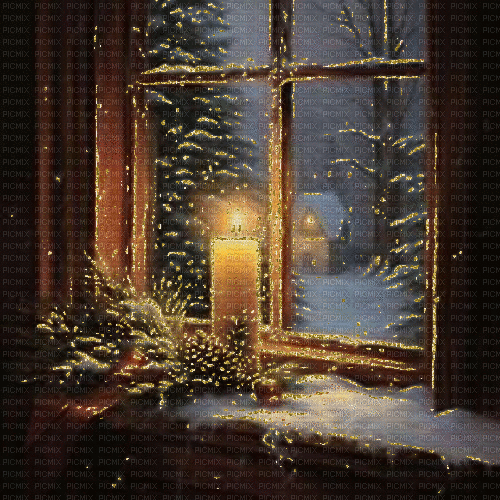 background, hintergrund, winter, window - 免费动画 GIF