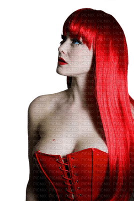 Kaz_Creations Woman Femme Red Hair - PNG gratuit