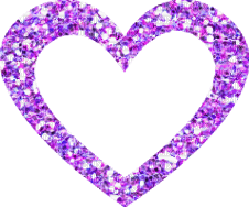 Glitter.Heart.Purple - δωρεάν png