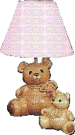 cute teddy bear lamp - Nemokamas animacinis gif