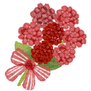 red flower bouquet - Free PNG