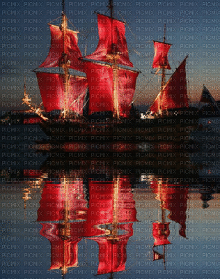 red ship-NitsaPap - Бесплатни анимирани ГИФ