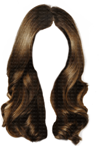 Wig, brown - zdarma png