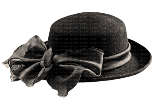Sombrero negro de mujer - png ฟรี