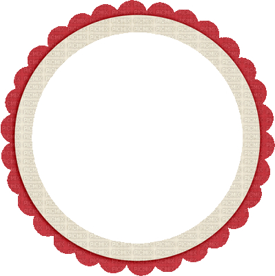 frame cadre rahmen  deco tube red circle - Δωρεάν κινούμενο GIF
