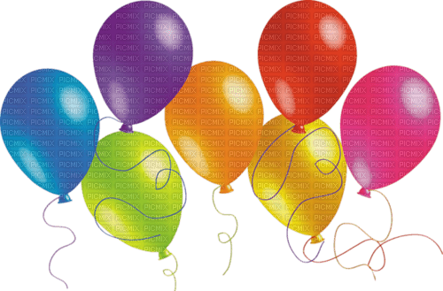 kikkapink deco scrap birthday balloons - png gratuito