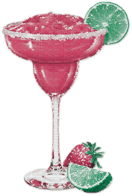 soave deco summer animated cocktail summer fruit - 無料のアニメーション GIF