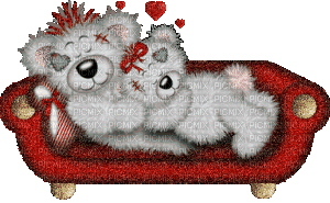 Kaz_Creations Deco Valentine Heart Love Creddy Teddy Bear Animated - Nemokamas animacinis gif