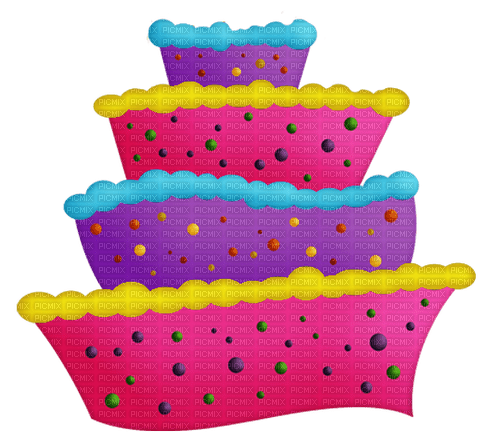 kikkapink deco scrap cake colors - png gratis