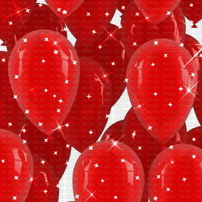 Red Balloons Background - GIF animasi gratis