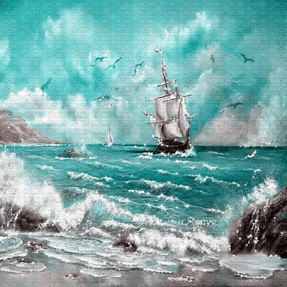 soave background animated summer vintage sea - Ücretsiz animasyonlu GIF