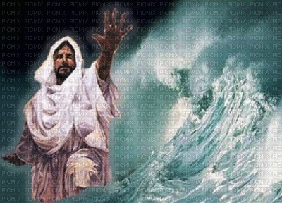 Jesus e o mar - gratis png