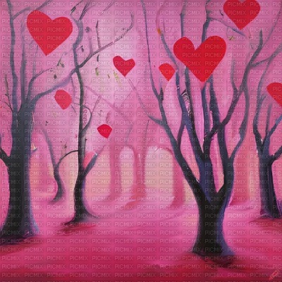 Pink Lovecore Forest - PNG gratuit