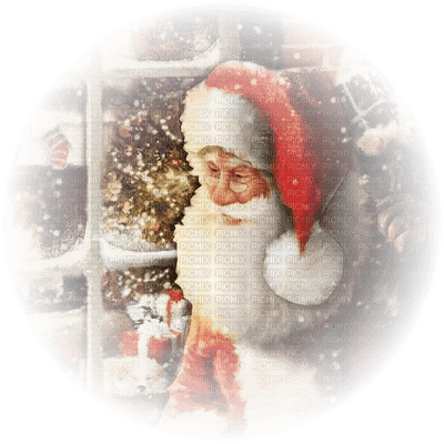 CHrISTMAS WINDOW santa  fenetre noel - gratis png