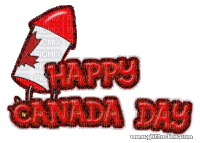 Canada Day - Animovaný GIF zadarmo