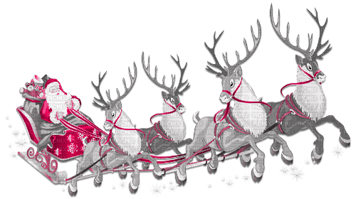 soave deco christmas santa claus sled sleigh - darmowe png