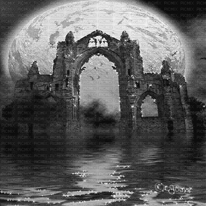 soave background animated fantasy gothic castle - Bezmaksas animēts GIF