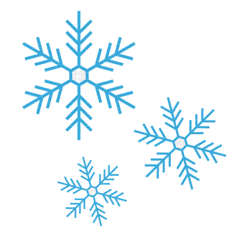 Blue Snowflake-RM - 免费PNG
