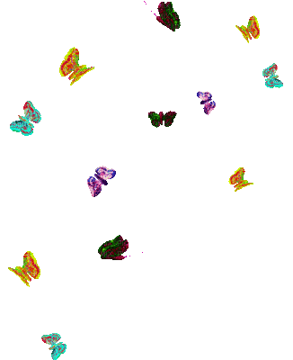 Kaz_Creations Deco Butterflies Colours Animated - Бесплатный анимированный гифка