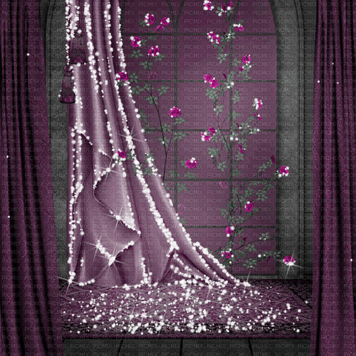 dolceluna animated spring background curtains - 免费动画 GIF