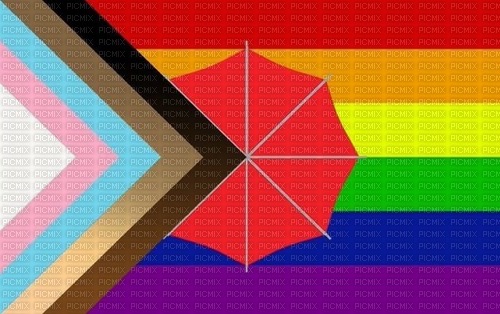 Inclusive rainbow pride flag - Free PNG
