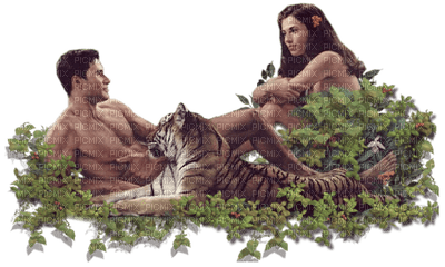 woman with tiger bp - kostenlos png