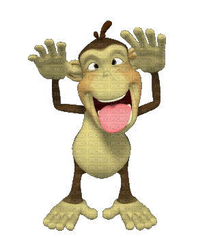 Kaz_Creations Animated Cute Monkey - Animovaný GIF zadarmo