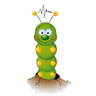 Kaz_Creations Cute Cartoon Caterpillar - 免费PNG