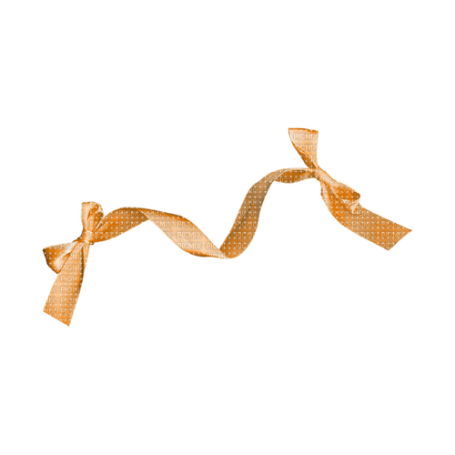 kikkapink deco scrap orange ribbon bow - Free PNG