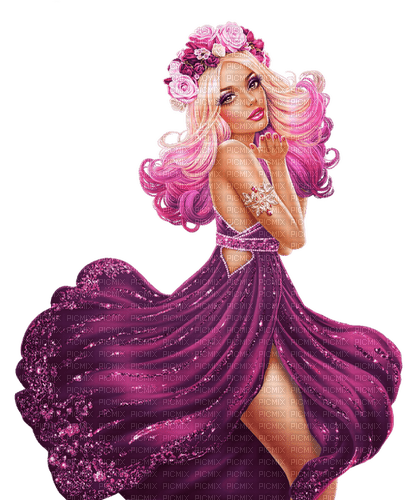 fantasy woman in purple  by  nataliplus - бесплатно png