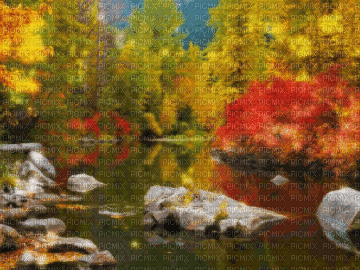 fall animated background - GIF animé gratuit