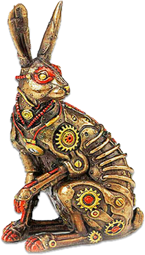 soave deco steampunk bunny brown red - zadarmo png