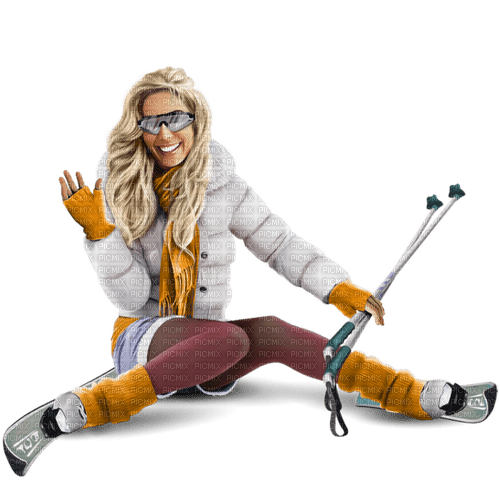 Winter.Woman.Skier.snow.Femme.Victoriabea - ücretsiz png