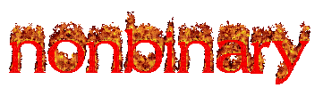 nonbinary flame text - Безплатен анимиран GIF