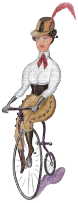 woman with bicycle bp - Бесплатный анимированный гифка