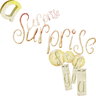 text surprise überraschung - Free PNG
